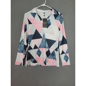 GGOV Womens Long Sleeve Top Golf Polo Shirt Size Medium